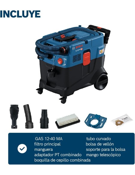 BOSCH 06019M0120 Aspirador GAS 12-40 MA Professional