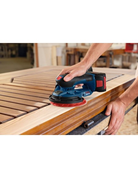 BOSCH 0601372903 Lijadora excéntrica a batería GEX 18V-150-3 Professional (NO INCLUYE BATERÍA NI CARGADOR)