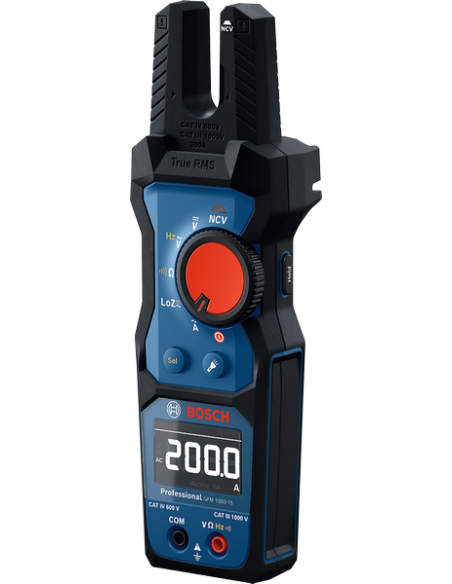 BOSCH 0601077400 Pinza amperimétrica de horquilla GFM 1000-15 Professional