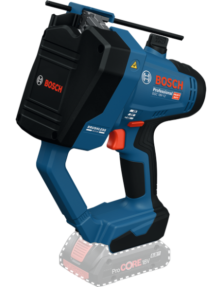 BOSCH 06019M8001 Cortador de varillas roscadas GGC 18V-12 Professional (NO INCLUYE BATERÍA NI CARGADOR)