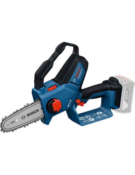 BOSCH 06008D7000 Sierra de poda a batería GKE 18V-15 (NO INCLUYE BATERÍA NI CARGADOR)