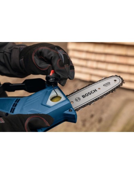 BOSCH 06008D7100 Sierra de poda a batería GKE 18V-20 (NO INCLUYE BATERÍA NI CARGADOR)