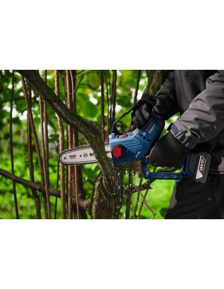 BOSCH 06008D7100 Sierra de poda a batería GKE 18V-20 (NO INCLUYE BATERÍA NI CARGADOR)