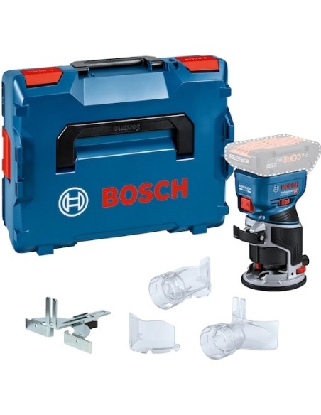 BOSCH 06016C2001 Fresadora de cantos a batería GKF 18V-8 Professional (NO INCLUYE BATERÍA NI CARGADOR)
