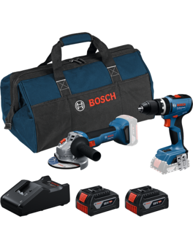 BOSCH 0615A5008Z Kit combinado GSB 18V-65 + GWS...