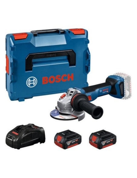 BOSCH 06019N4103 Miniamoladora a batería GWS 18V-11 Professional (INCLUYE 2 BATERÍAS Y CARGADOR)