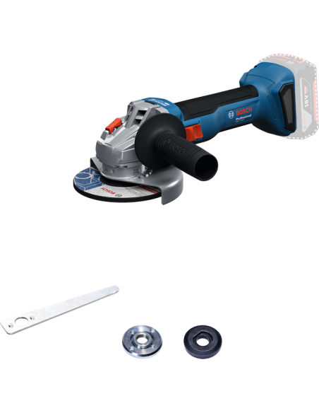 BOSCH 06019N9000 Miniamoladora a batería GWS 18V-8 Professional (NO INCUYE BATERÍA NI CARGADOR)
