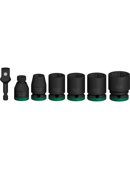 BOSCH 2608003032 Set de llaves de vaso Set de llaves PRO Impact ½" con adaptador (7 uds.)