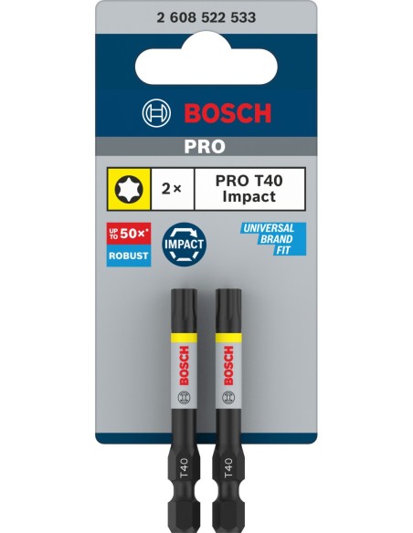 BOSCH 2608003032 Set de llaves de vaso Set de llaves PRO Impact ½" con adaptador (7 uds.)