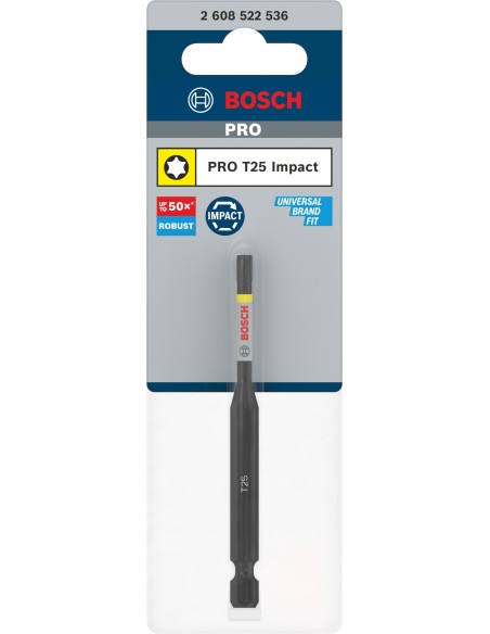 BOSCH 2608003034 Set de llaves de vaso PRO Impact Socket ¼" estándar (9 uds.)