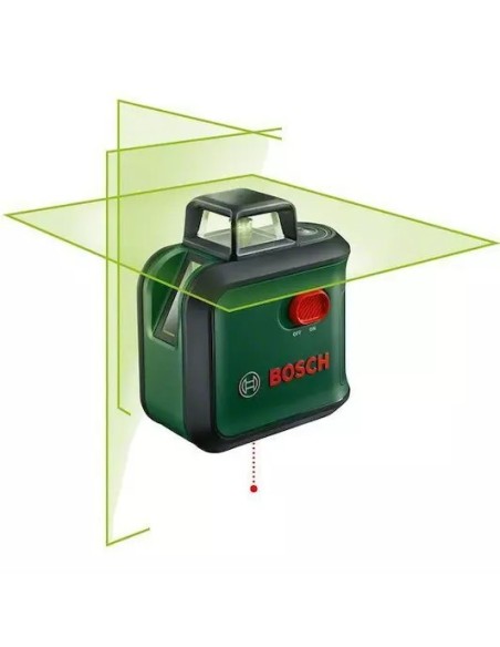 BOSCH 0603663B06 Nivel láser de líneas cruzadas AdvancedLevel 360 DIY