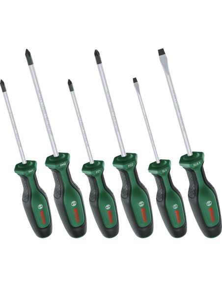 BOSCH 1600A02BX7 Juego mixto de destornilladores de 6 piezas