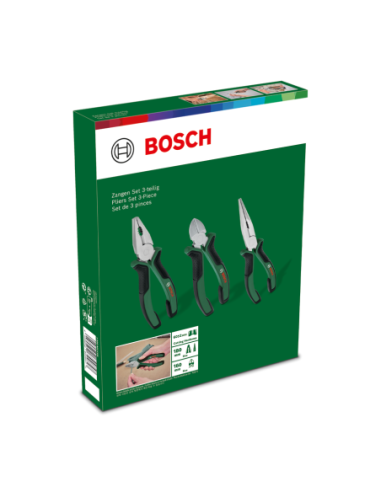 BOSCH 1600A02C0S Juego de alicates (3 uds.)