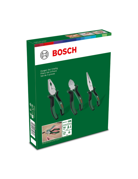 BOSCH 1600A02C0S Juego de alicates (3 uds.)