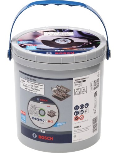 BOSCH 2608626113 Cubo de 100 unidades de discos...