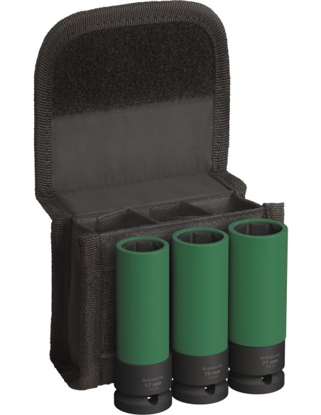 BOSCH 2608003033 Set de llaves PRO Impact ½" muy profundas (3 uds.)