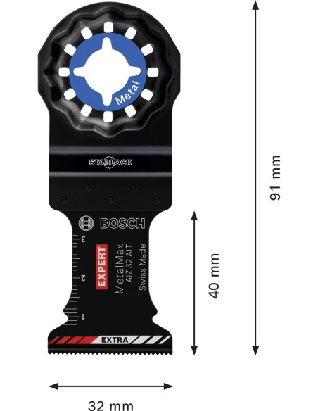 BOSCH 2608669262 Cuchilla para cortar Wood ACZ 85 EC, Starlock (85mm)