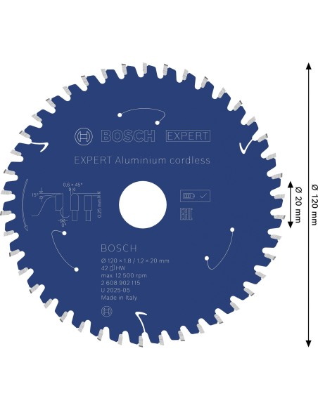 BOSCH 2608902033 Portabrocas EXPERT Power Change Plus con broca centradora vástago de inserción hexagonal