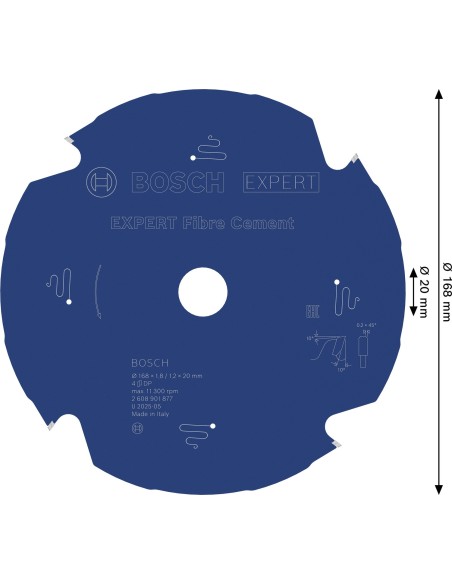 BOSCH 2608669254 Cuchilla para cortar Wood AII 65 APC, Starlock (65 x 40mm)