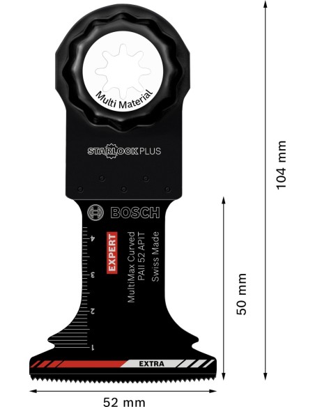 BOSCH 2608669272 Cuchilla para cortar plásticos AIZ 28 SC, Starlock (28 x 40mm)