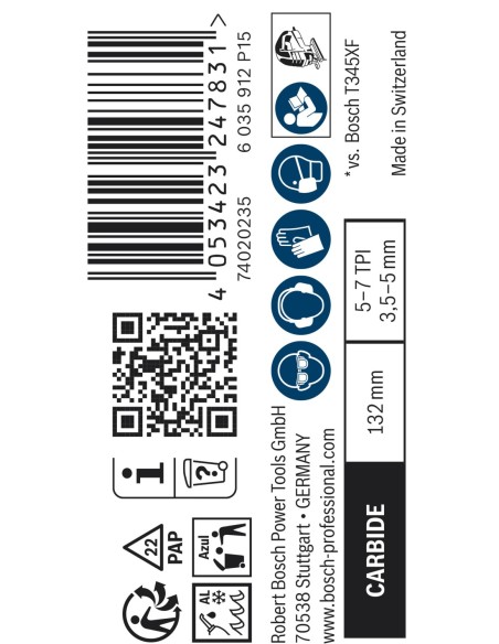 BOSCH 2608669249 Cuchilla para cortar Wood AIZ 32 EPC, Starlock (32 x 50mm) (10 uds.)