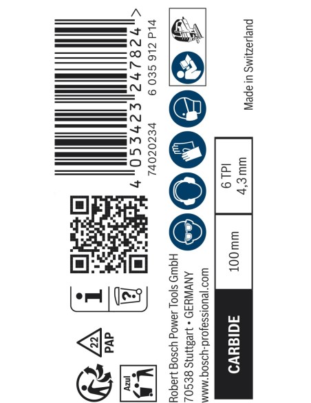 BOSCH 2608669248 Cuchilla para cortar Wood AIZ 32 EPC, Starlock (32 x 50mm) (5 uds.)