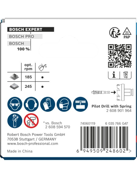 BOSCH 2608901959 Sierra de corona EXPERT Sheet Metal Power Change Plus (Ø35 x 5 mm)
