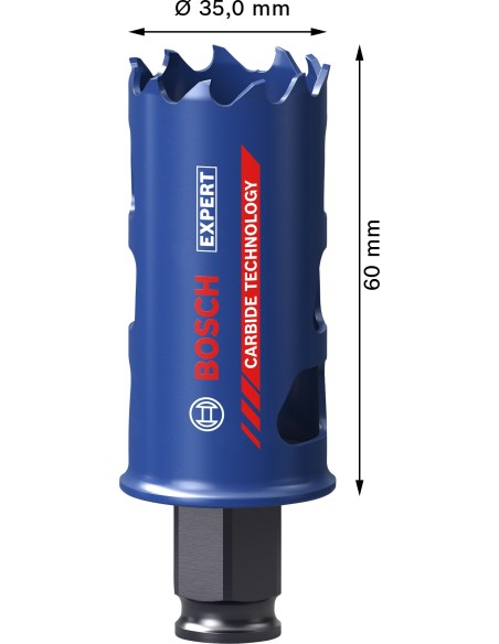 BOSCH 2608901882 Sierra de corona EXPERT Multi Material Power Change Plus (Ø32 x 60 mm)