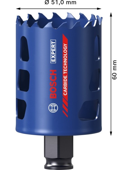 BOSCH 2608901886 Sierra de corona EXPERT Multi Material Power Change Plus (Ø44 x 60 mm)