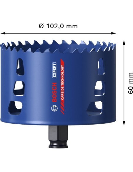 BOSCH 2608901899 Sierra de corona EXPERT Multi Material Power Change Plus (Ø83 x 60 mm)