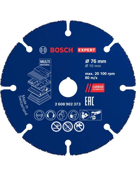 BOSCH 2608902373 Disco de corte EXPERT Carbide Multi Wheel (76 x 10mm)