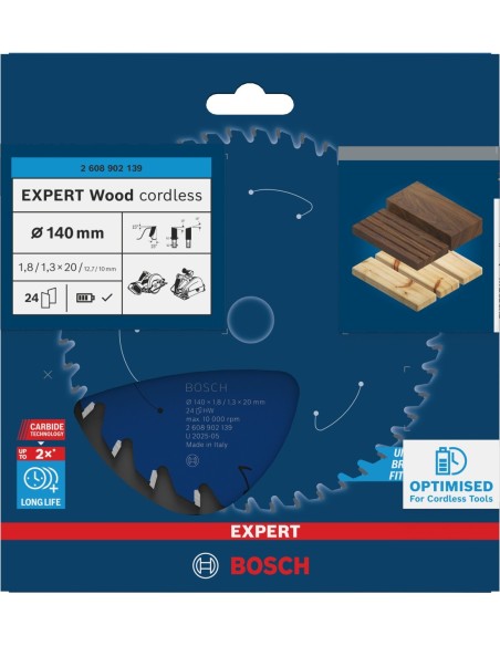 BOSCH 2608902043 EXPERT AIZ 20 AIT MetalMax Hoja de corte de inmersión (20 x 40 mm)