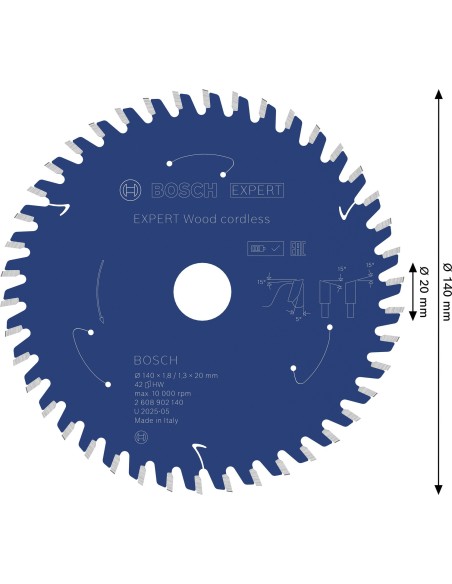BOSCH 2608902046 EXPERT AIZ 32 AIT MetalMax Hoja de corte de inmersión (32 x 40 mm)