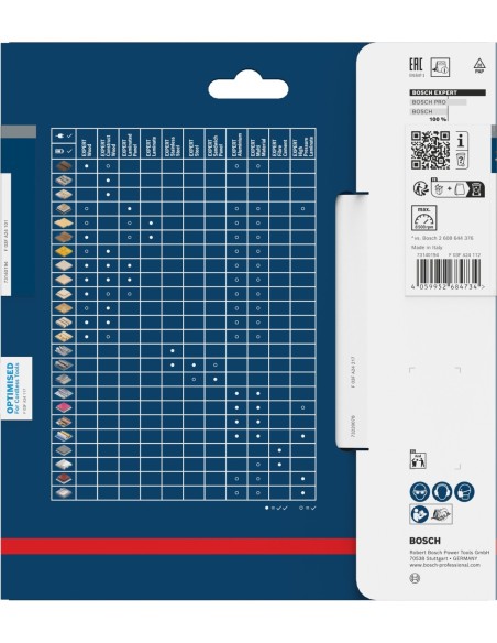 BOSCH 2608902054 EXPERT AIZ 45 AIT MetalMax Hoja de corte de inmersión (45 x 35 mm)