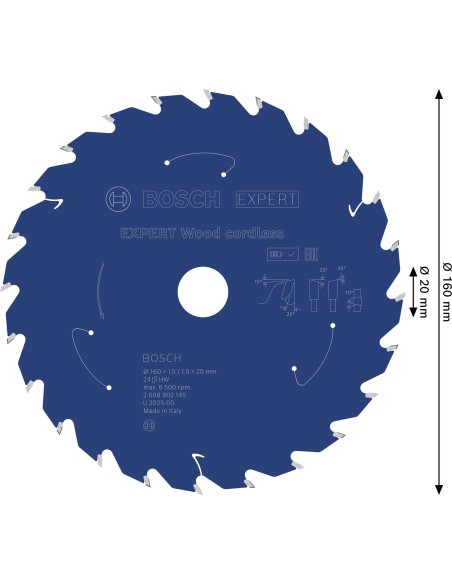 BOSCH 2608902054 EXPERT AIZ 45 AIT MetalMax Hoja de corte de inmersión (45 x 35 mm)