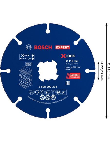 BOSCH 2608902307 Broca EXPERT HEX-9 Hard Ceramic (Ø6 x 90 mm)