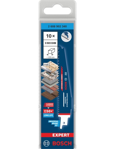 BOSCH 2608902250 Broca EXPERT HEX-9 Multi Construction (Ø4 x 45 x 90 mm)