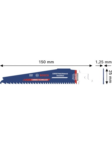 BOSCH 2608902250 Broca EXPERT HEX-9 Multi...