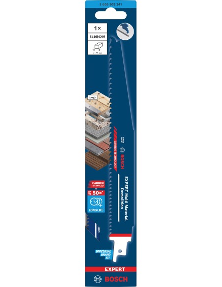 BOSCH 2608902252 Broca EXPERT HEX-9 Multi Construction (Ø5 x 50 x 100 mm)