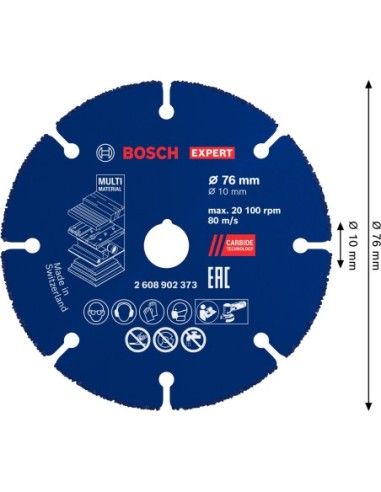 BOSCH 2608902274 Broca EXPERT HEX-9 Multi...