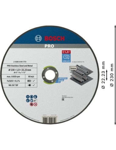 BOSCH 2608902447 Disco de lija para láminas...