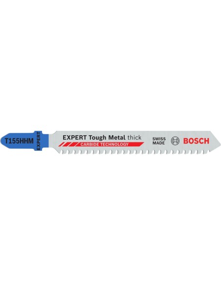 BOSCH 2608902482 Hoja de sierra de calar EXPERT Tough Metal thick T155HHM (3 uds)