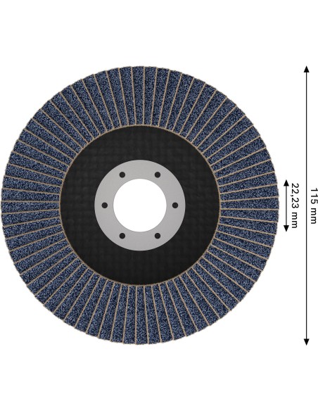 BOSCH 2608901685 Cabeza de desbaste de carbide EXPERT Multi Material media, plana, X-LOCK (115 x 22,23mm)
