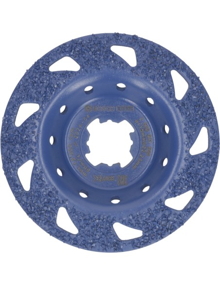 BOSCH 2608901688 Cabeza de desbaste de carbide EXPERT Multi Material media, inclinada, X-LOCK (115 x 22,23mm)