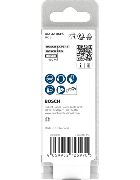 BOSCH 2608901748 Cabeza de desbaste de carbide EXPERT Multi Material media, plana (180 x 22,23mm)
