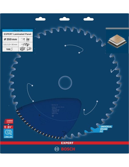 BOSCH 2608902140 Hoja de sierra circular EXPERT Wood cordless (Ø140 x 1,8/1,3 x 20 mm) T42
