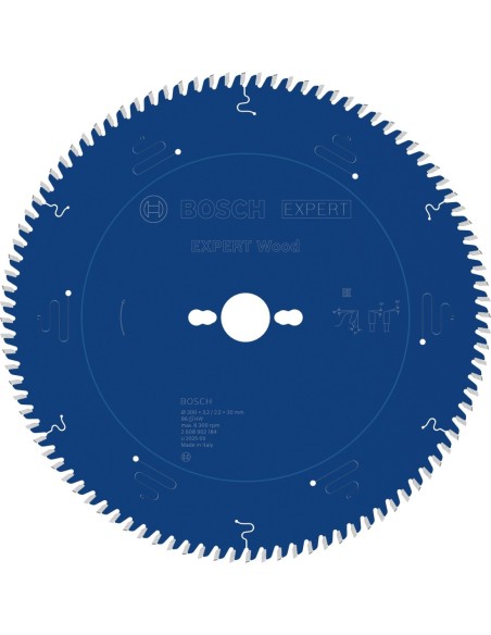 BOSCH 2608902184 Hoja de sierra circular EXPERT Wood (Ø300 x 3,2/2,2 x 30 mm) T96