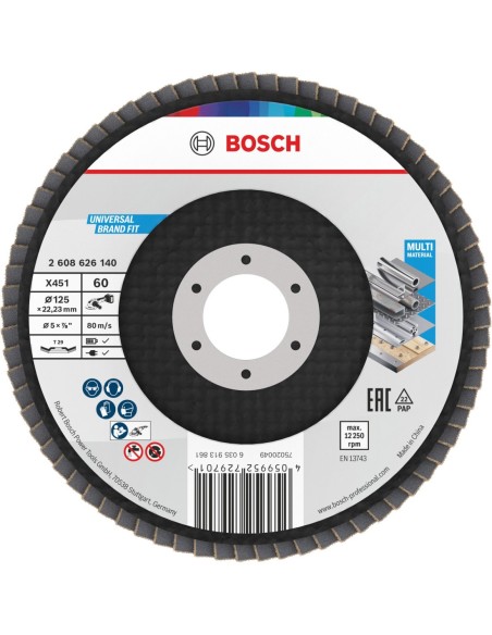 BOSCH 2608626140 Disco de láminas X451 (125 x 22.23 mm) G60 T29 (15 uds)