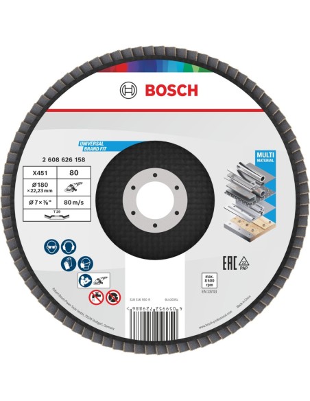BOSCH 2608626158 Disco de láminas X451 (180 x 22.23 mm) G80 T29 (15 uds)