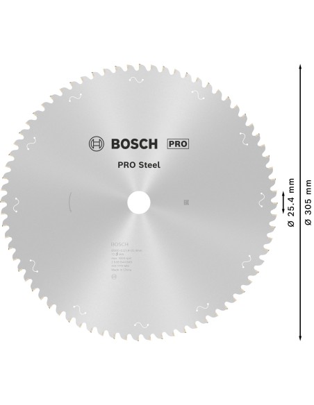 BOSCH 2608635904 Cuchilla para cepillo PRO (82 x 5,5 x 1,1mm)